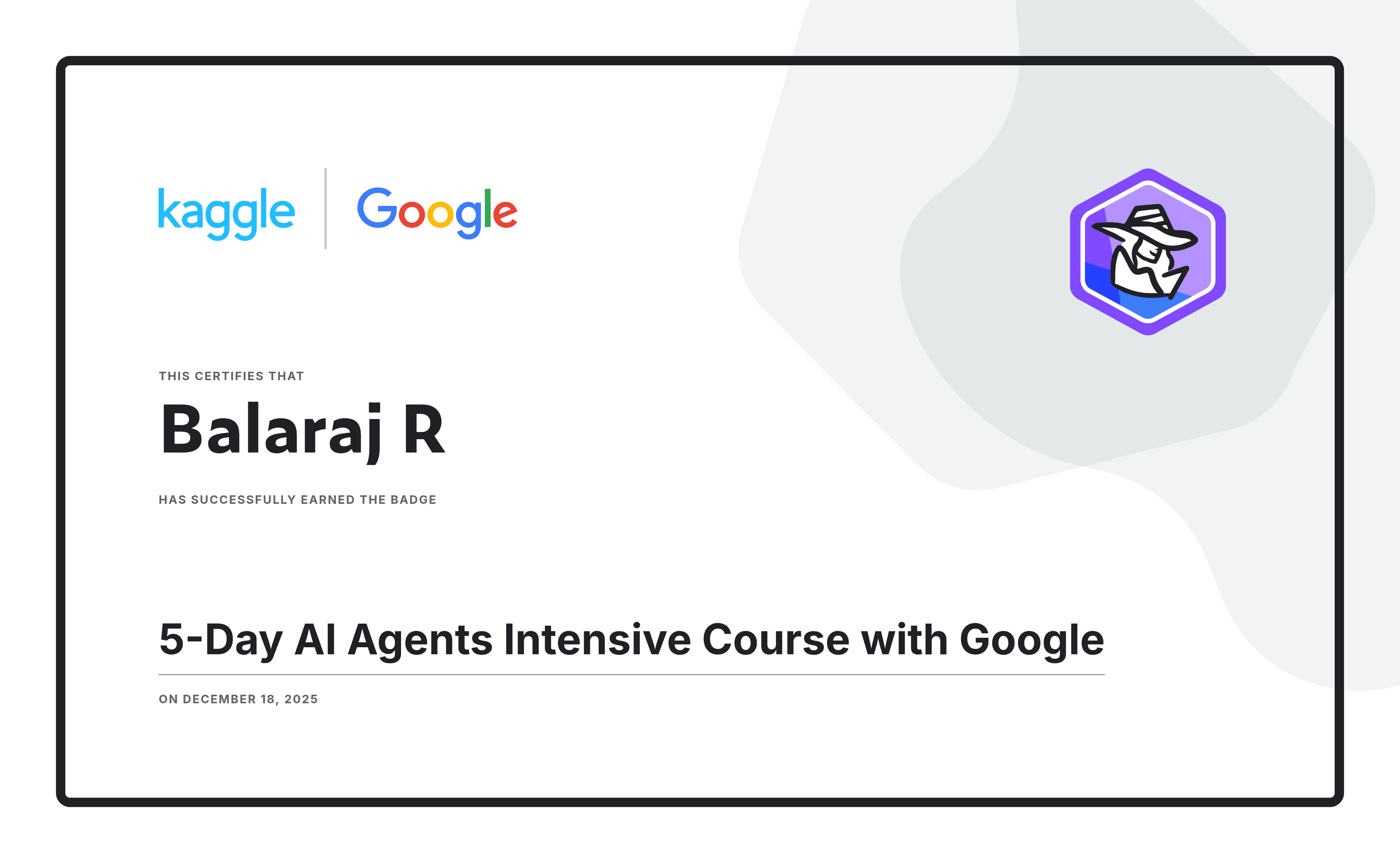 5-Day AI Agents Intensive Course