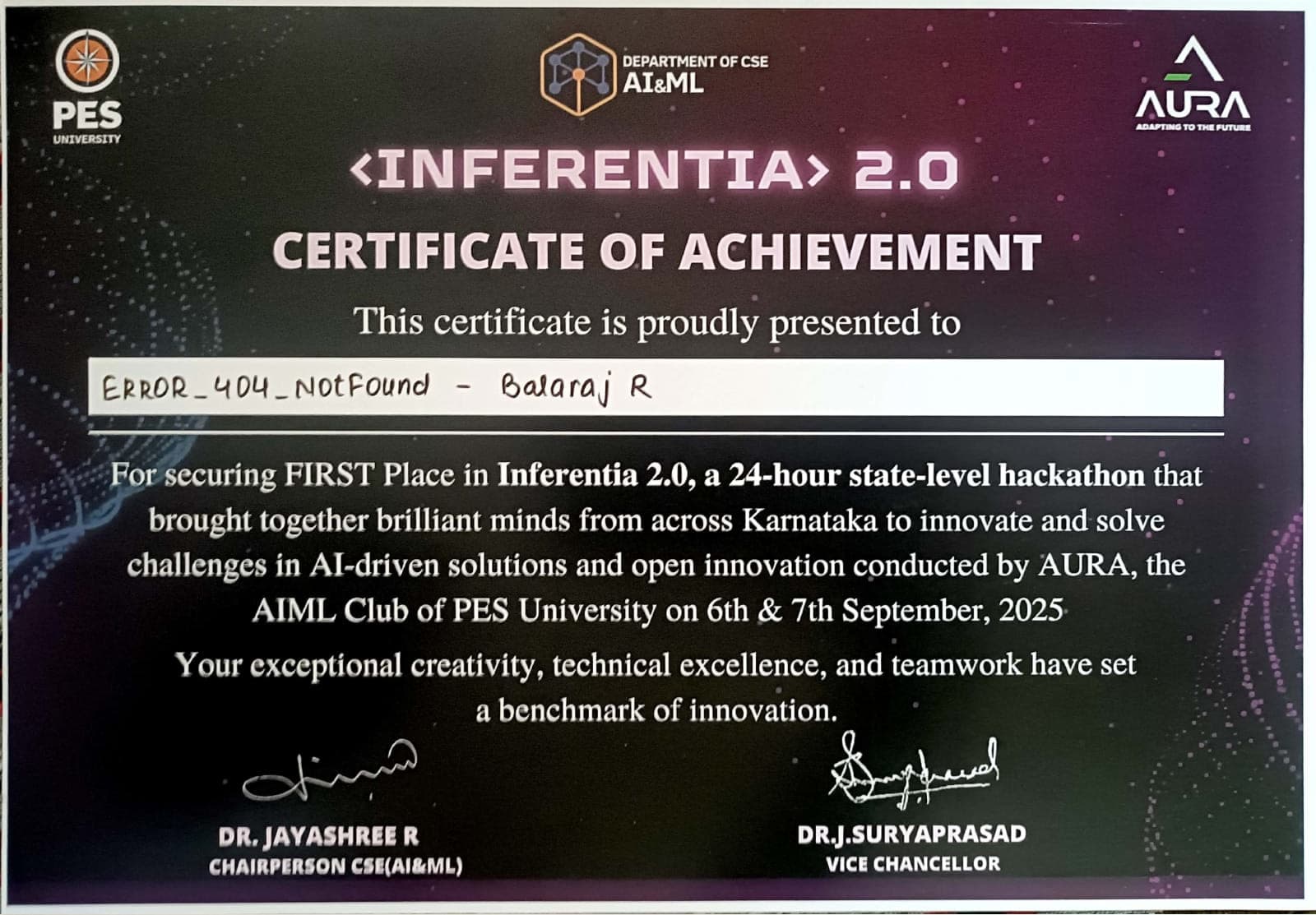 Inferentia 2.0 — 1st Place