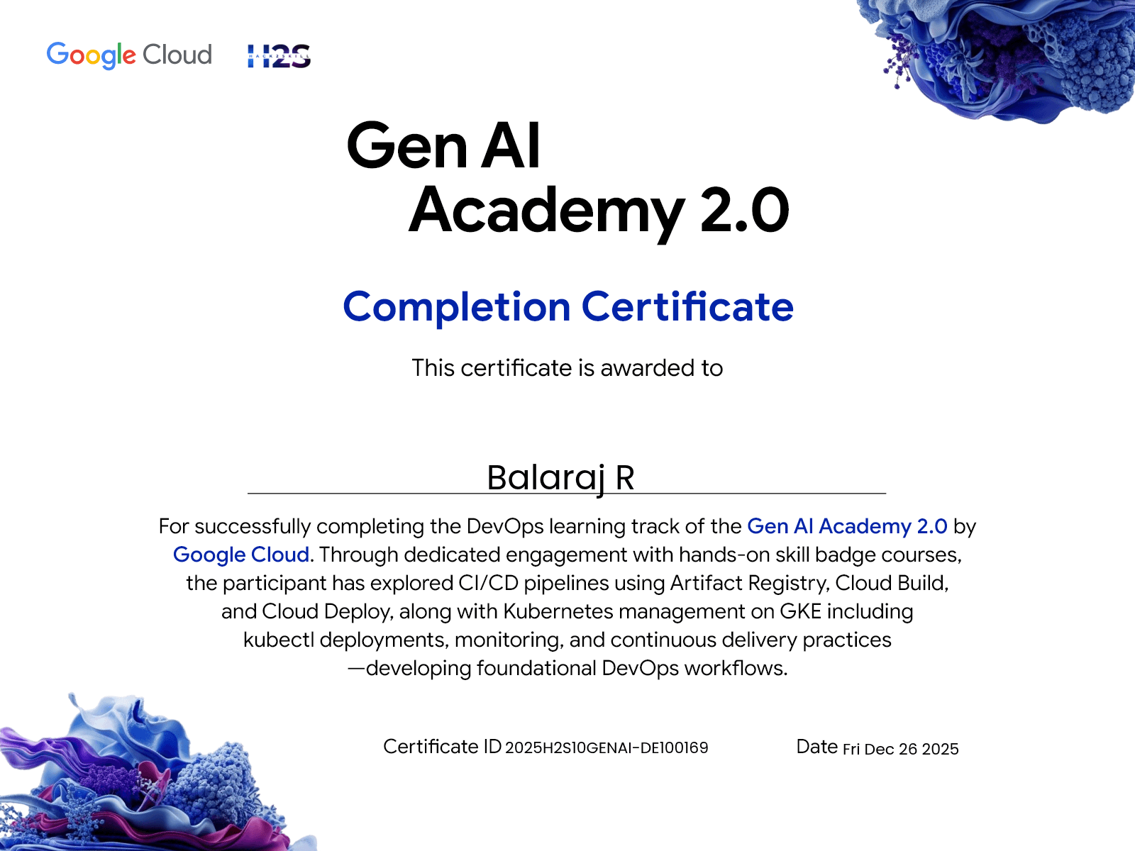 Gen AI Academy 2.0 — DevOps Track