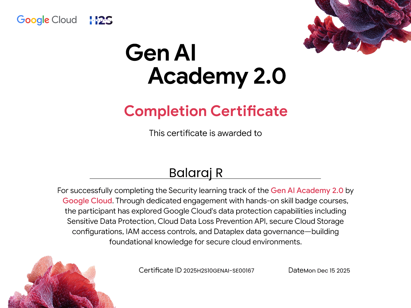 Gen AI Academy 2.0 — Security Track